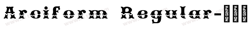 Arciform Regular字体转换